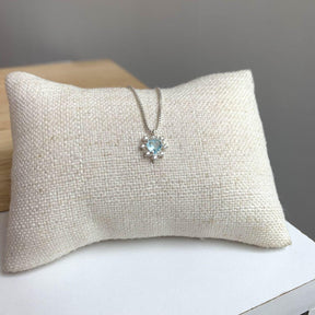 Colar Prata Isadora de Coração com Cristal Cravejado