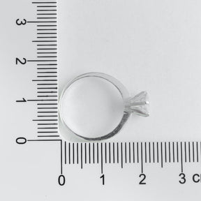 Anel Solitário Prata Lola Com Cristal 6mm 3 POR R$200