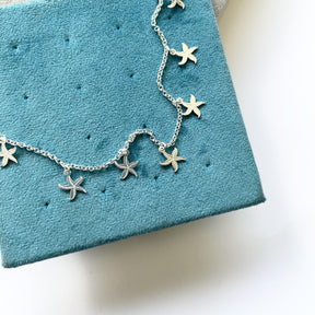 Choker Prata Estrelas do Mar