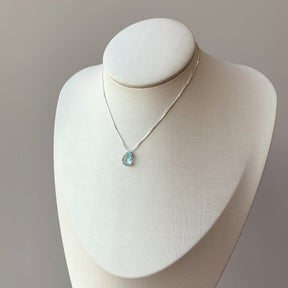 Colar Prata Jasmine Gota Caixa Cristal Cravejado
