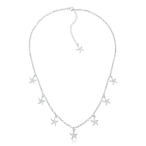Choker Prata Estrelas do Mar