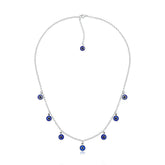 Choker Prata Greek Olho Grego Pendurado